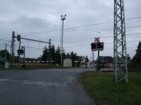 Železniční přejezd v Hulíně...včera jsem tu projížděl...ale vlakem