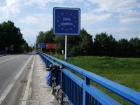 Česká republika - značka u hraničního pásma