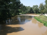 Přítok do Dalešické přehrady v obci Vladislav - řeka Jihlava