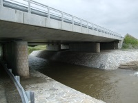 Dálniční most nového kusu dálnice u Přerova