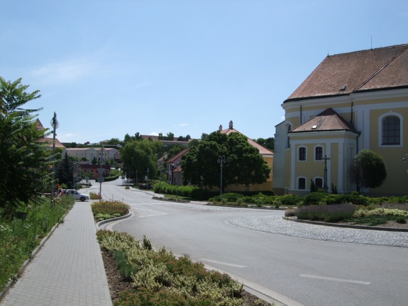 Pohled na náměstí v Čejkovicích