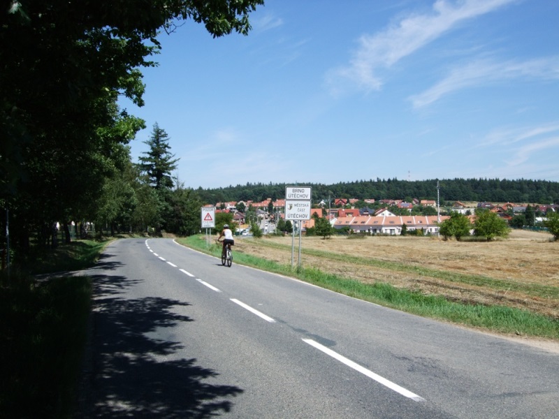 Po náročných 9km začátek Útěchova