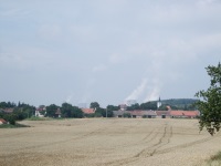 První pohledy na elektrárnu - bohužel nebylo jasné počasí, takže je to jak v mlze:(