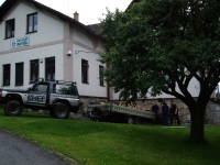 Sobotní kácení - pár záběrů z Horní Lipové a penzionu
