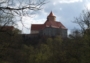 Pohled ze silnice na hrad Veveří