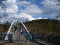 Most u hradu Veveří přes brněnskou přehradu