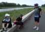 dojezd k akvaduktu před Drnholcem...chvilku to zabralo...Milošovi utekla duše...:)